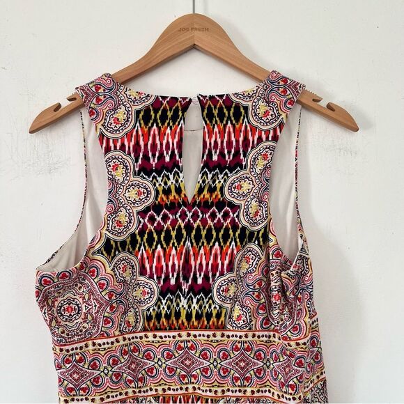 London Times Multicoloured Medallion Pattern Sleeveless Maxi Dress - Picture 4 of 13
